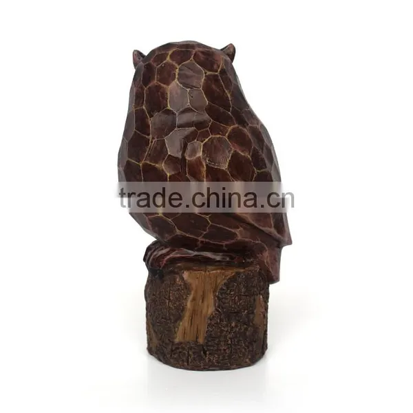 2015 Synthetic Wood Resin Statue With Owl Shape photo-3