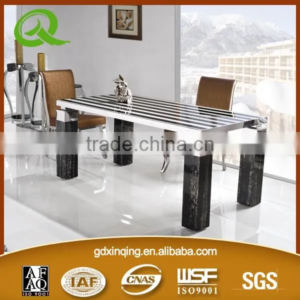 TH299 Low Price Tempered Glass Dining Set Design photo-4