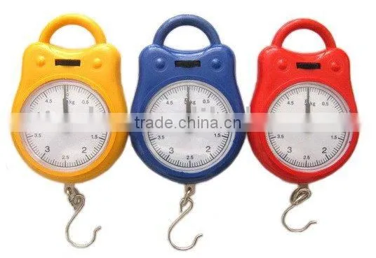 Different Color Portable Cute Plastic Spring Scale