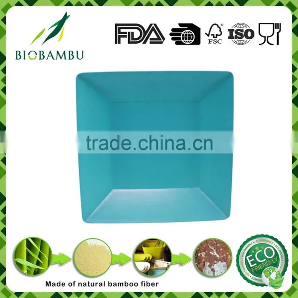Biodegradable High Standard Top-selling Bamboo Fiber Powder Flower Pot Tray photo-4