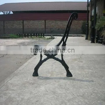 Garden Bench, Cast Alum Legs, Plastic Wood Bench photo-6