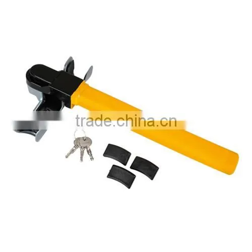 A1953 Black Yellow Steering Wheel Lock Anti Theft Security Standard Device Steering Wheel Lock photo-3