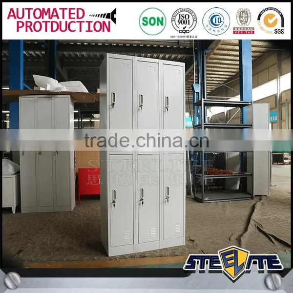 Cheap Staff Lockers Steel Clothing Cabinet 6 Door Metal Locker photo-2