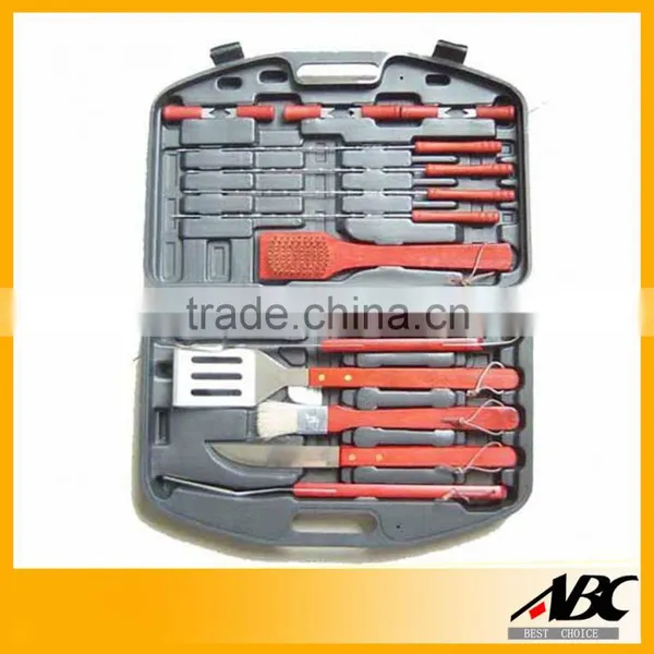 3pcs Wooden Handle Bbq Tools Set photo-4