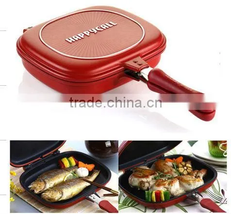 Double side grill pan