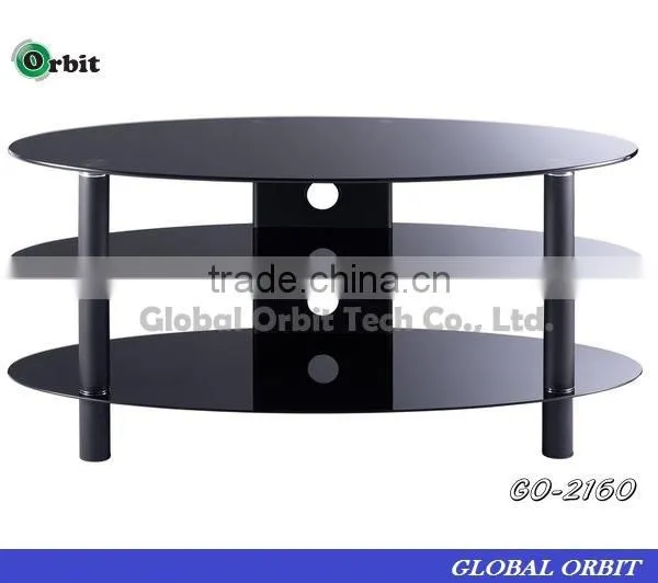 High Quality Stainless Steel and Tempered Glass tv Stand photo-5