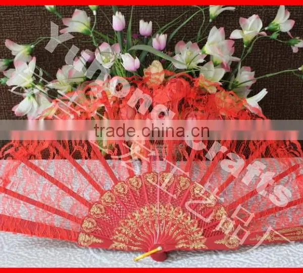 Handmade Plastic Wedding Hand Fan photo-3