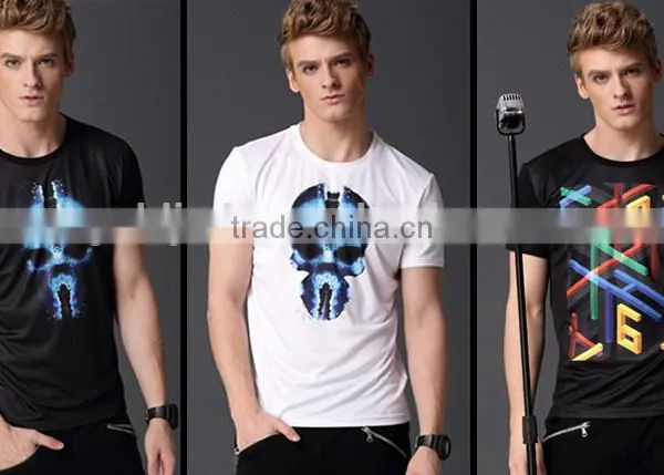 Factory OEM Fashion Style Tee O Neck Printing Men T-shirt photo-3