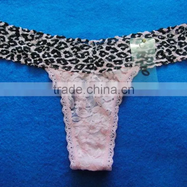 Lace Sexy T-back / Night Sexy Secret / Pink and Leopard