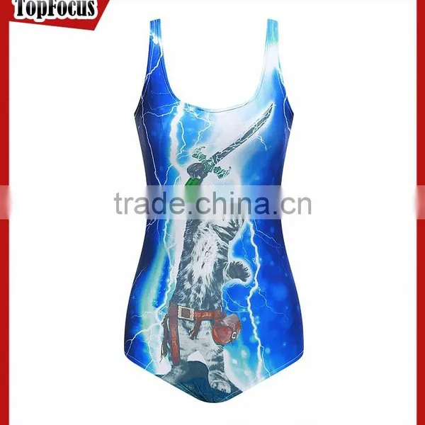 Latest Design Lace up Bodysuit Blank Swimwear photo-4