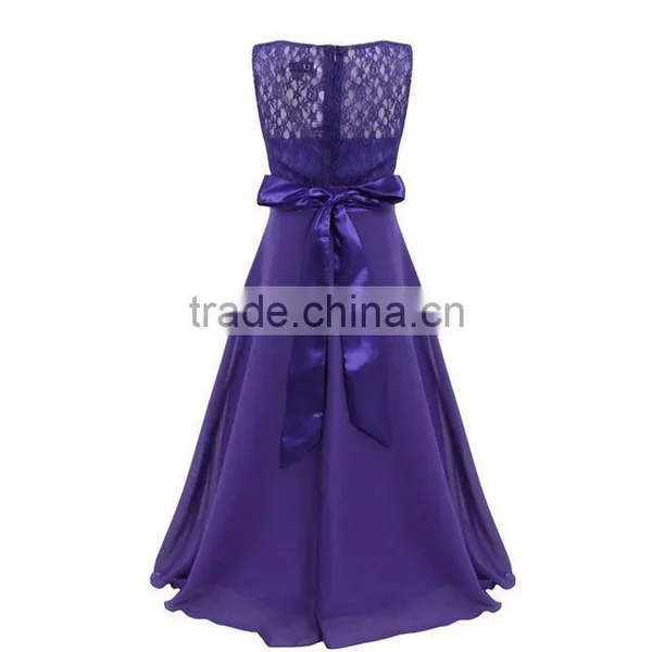 2017 Hot-sale Cute Frock Designs Child Clothes Fancy Party Girl Lace Dresses For Kids photo-3