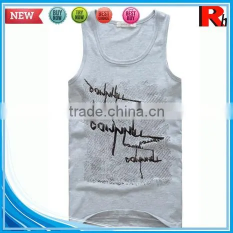 China Custom Wholesale Racer Back Men Tank Tops in Bulk photo-2