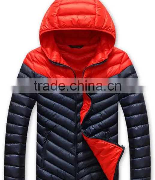 New Design Customize Man Quilted Winter Jacket Thick Warm Down Filled Coats for Men photo-3