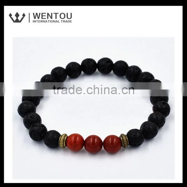 New Designs Hot Sale Lava Beads Bracelet photo-6