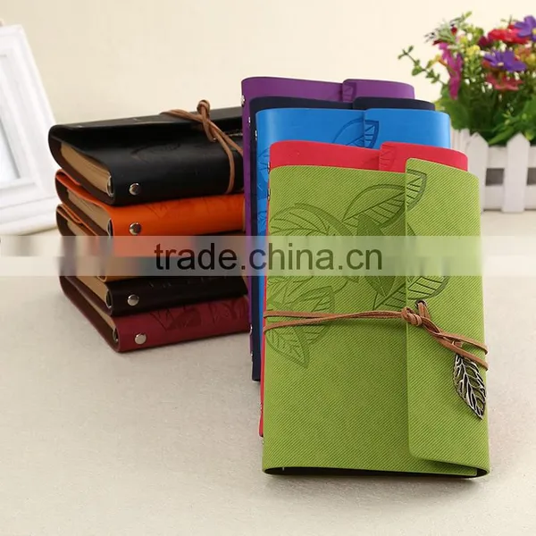 Retro Style A5 Size Planner Custom Loose Leaf Binding Organizer Agenda Office Notebook photo-3