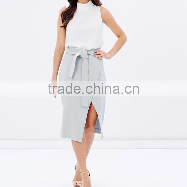 Latest Designs Ladies Slitted Front Short Skirt photo-6