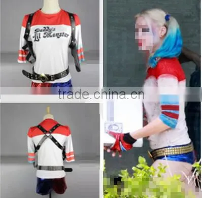 Walson Clothes Apparel Best Quality Latest Harley Quinn Wig Tshirt Baseball Mat Jacket photo-2