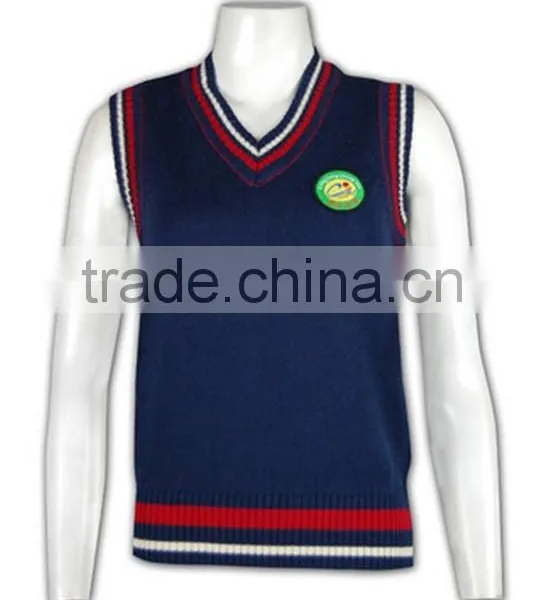 ISO9001/BSCI Manufature Tailored Made Unique School Uniform Sweater Vest photo-2