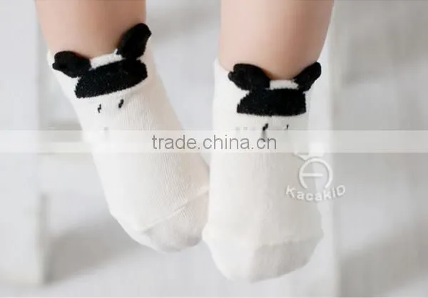 Cute Animal Baby Cotton Socks, Silicone Print Baby Socks photo-2