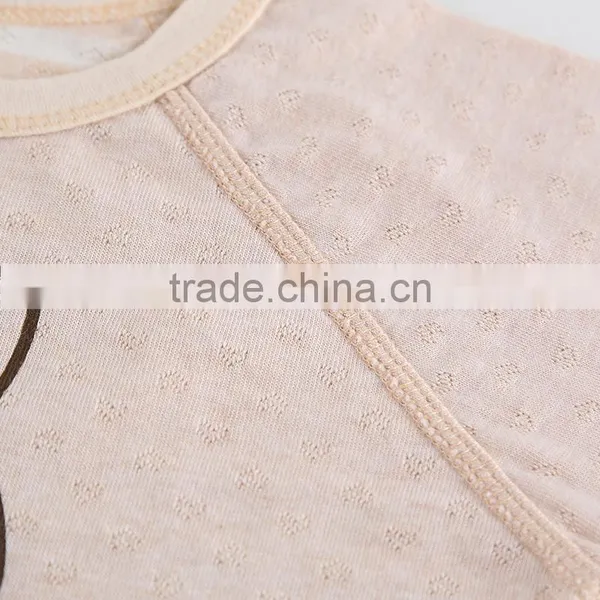 Factory Supply Organic Cotton Newborn Baby Girls Short Sleeve Romper Bodysiut Jumpsuit One-pieces Outfits Set photo-3