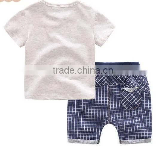 Wholesale Quality Cotton Printing Kids Sport Clothes Set photo-3