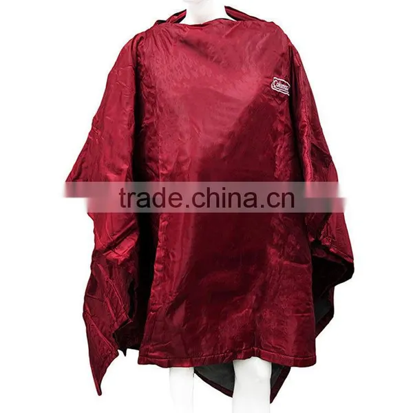 3 in 1 Rain Poncho Blanket Pillow Seat Cushion Travel Waterproof Outdoor Stadium Poncho Blanket photo-2