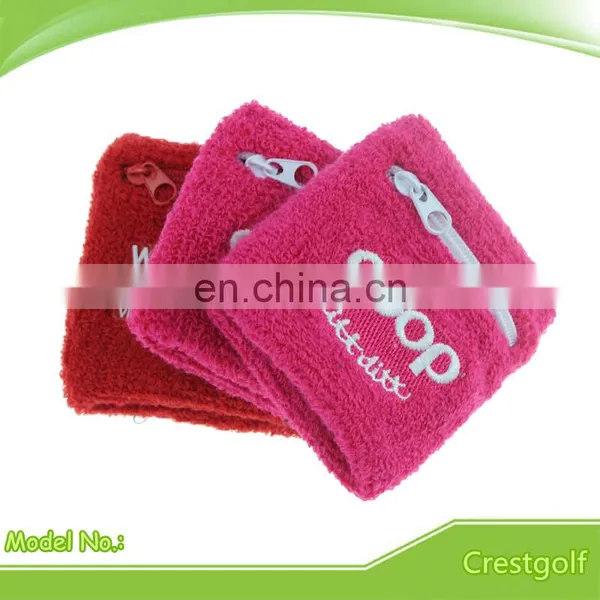 Hot Selling Sports Wristband With Zipper Pocket