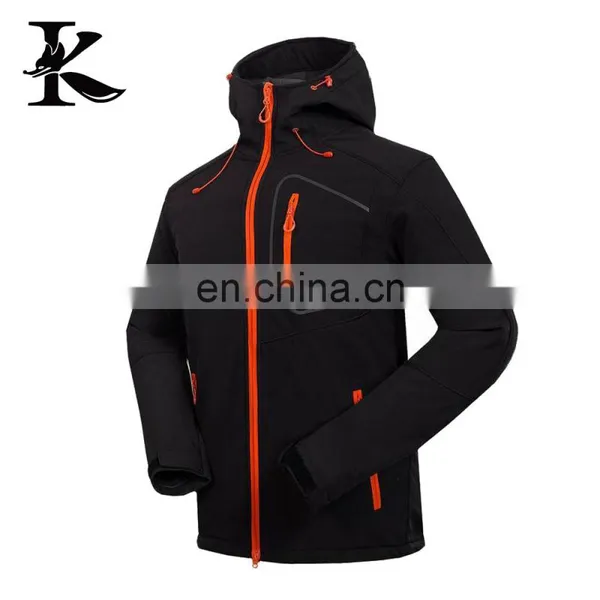 High Quality Waterproof Softshell Jacket for Men Outdoor Printed Clothing photo-5