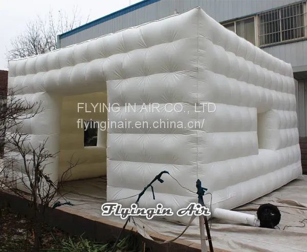 6m White Inflatable Cube Tent for Party and Wedding