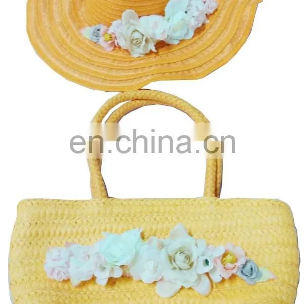 Summer Beach Girls Straw Hat and Bag Set for Wholesale photo-4