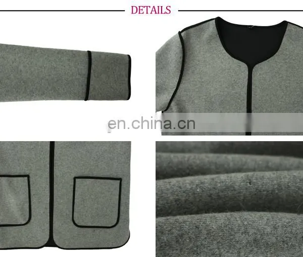 Guangzhou Factory Classic Winter Wool Old Women Coat photo-3