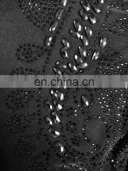 Womens's Black Colour Lycra(Stretchable) Black Stone Embroidery Work Beautiful Rick Looking Burkha photo-4