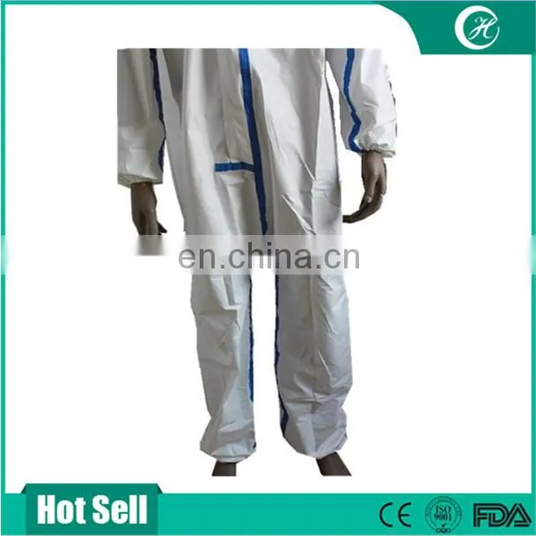 Waterproof Blue Seal Strip Safety Disposable Coverall photo-6