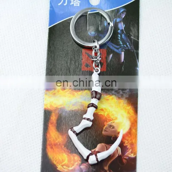 Pudge's Meat Hook Weapon Model Hot Online Game Dota 2 Keychain 10 photo-4