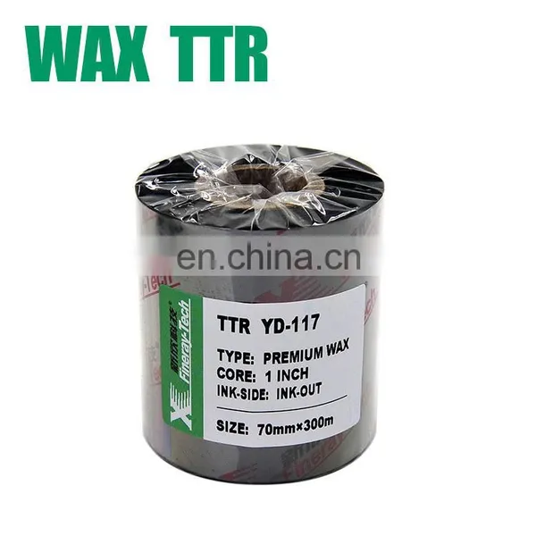 China Xinxiang Fineray 100*300 Zebra Barcode Label Printer Used Thermal Transfer Wax Ribbon photo-4