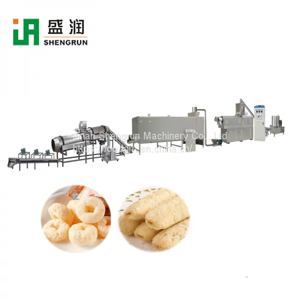 Puff Corn Snacks Food Processing Plant Line