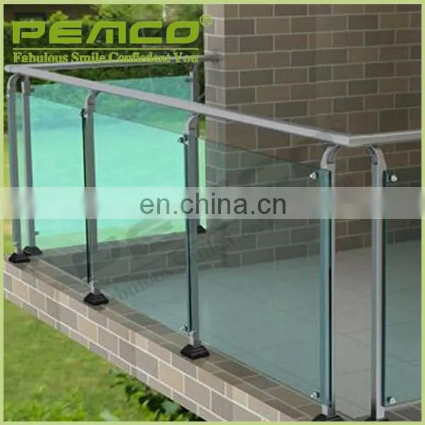 Modern Custom Design Indoor Stair Glass Stainless Steel Railings Price photo-3