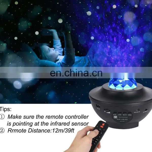 2020 Amazon Remote Control Muti-functions Star Musical Master Kids Led Night Light Laser Cosmos Stars Projector for Kids Baby photo-4