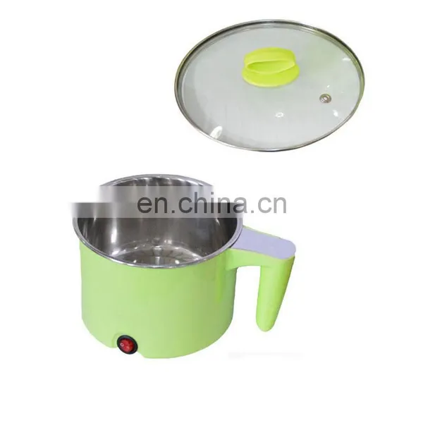 Portable Stainless Steel 220v 400w 1.5L Mini Electric Noodle Cooker Cooking Pot With Glass Lid photo-2