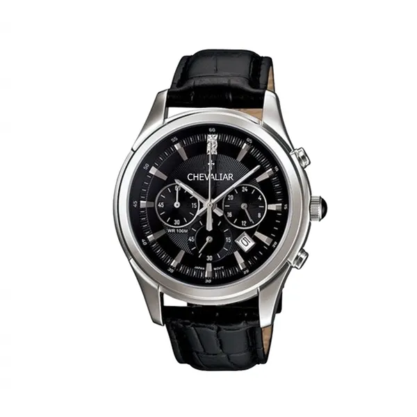 Stainless Steel Multi-function Women Watches Man Fashion Quartz Chronograph Watch photo-3