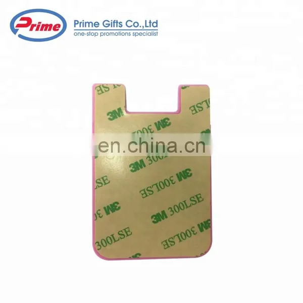 Custom Logo Printed Adhesive Silicone Cell Phone Wallet for Promotions photo-2