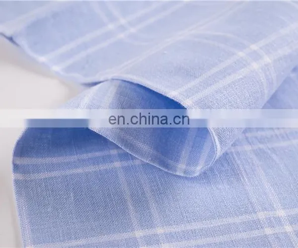 Large Stock Top Quality Smooth Soft Hometextile Plaid Printed Fabric for Dress photo-3