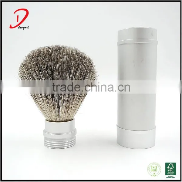 China Manufacturer Private Label Metal Handle Retractable Shaving Brush photo-3