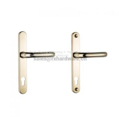 New golden coated Door handles