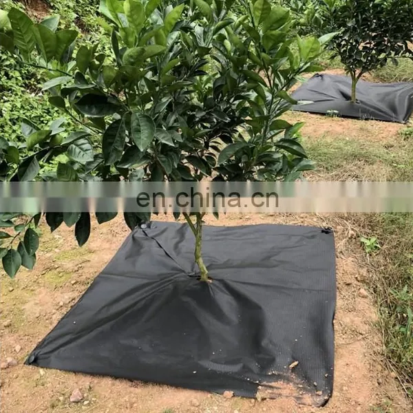 Black Plastic Weed Mat Control Fabric Ground Cover