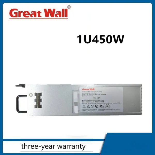 Great Wall CRPS PSU Variable 450Вт 1U 1+1 резервируемый блок питания для сервера