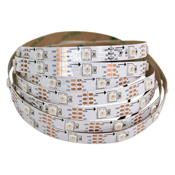 DC5V 9W/M PCB8MM SMD5050 RGB Flexible LED Light Strip Decor Ambient Lighting SK6812 LED Strip photo-2
