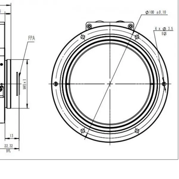 1/1.2 Industrial Lens With a Target Area of 50-200mm, 2 Million/4K/8K Pixels, Customizable Focal Length Value photo-3