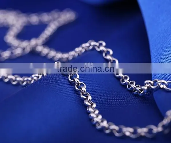 2015 Wholesale Fashion Jewelry Rhodium Plated BL Chain Necklace photo-6