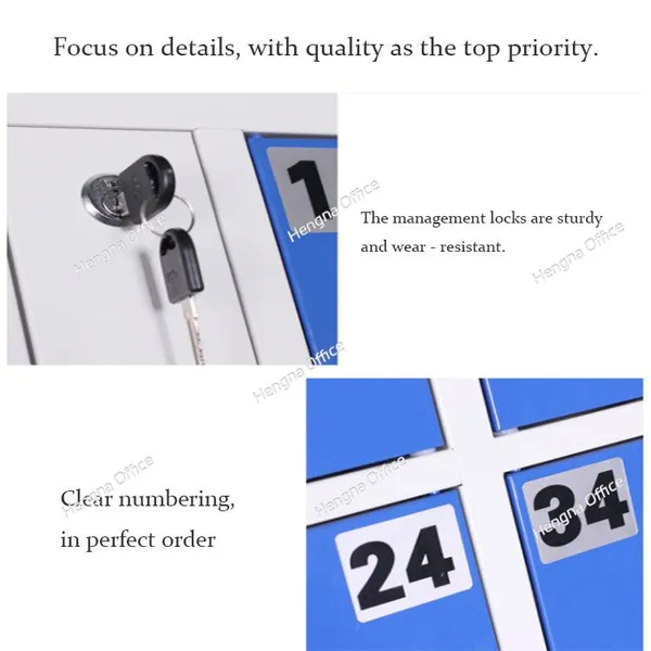 24-Door Steel Cabinet With Seamless Member Card Access-Moisture-Resistant | Keyless RFID Smart Gym Locker System-China Factory Wholesales photo-4